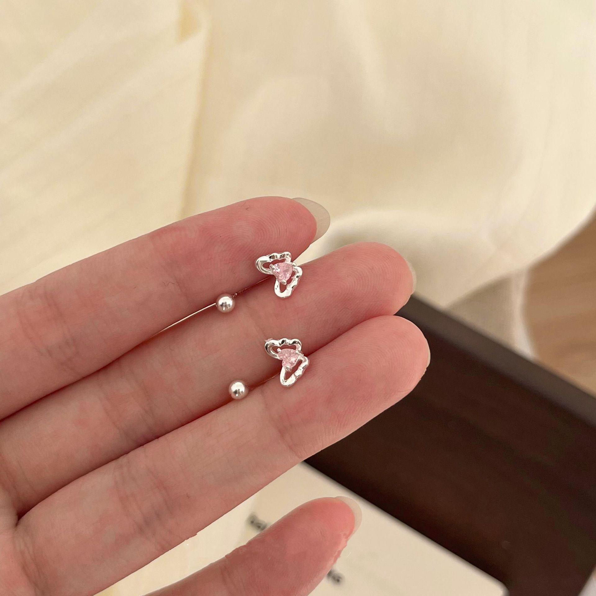 

Pink Heart Butterfly Earrings for Girls: Sweet, Unique, and Versatile with Screw Back for Comfortable Wear