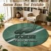 Round Rug Custom NamePhiladelphia Eagles Pattern Non Slip Carpet Home Floor Decor