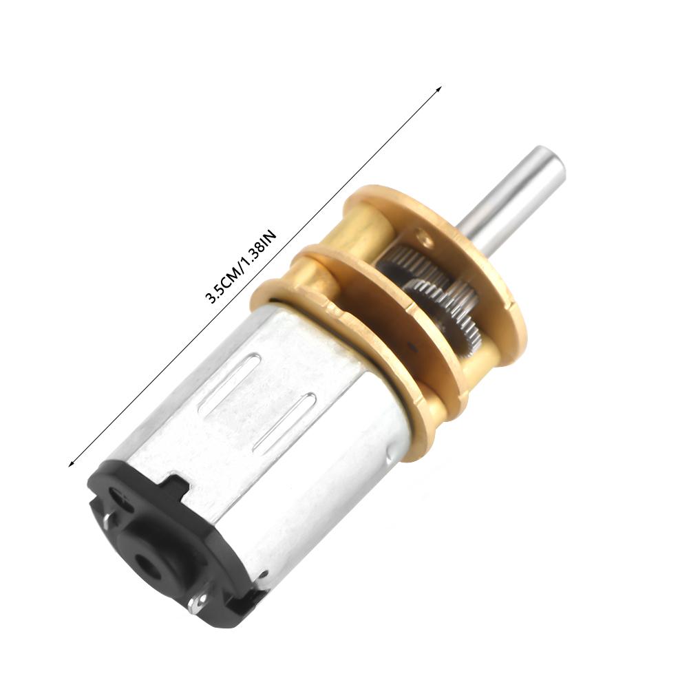 DC6V / 12V GA13N20 Gear Box Motor Electric Gear Motor for Car Model/Robot/DIY (12V 60RPM)