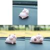 Pig Princess Car Dashboard Figurine Resin Cartoon Decor For Girls Car Interior Accessories