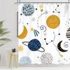 Cartoon Shower Curtain London Red Bus Flowers Cute Car Kids Bath Curtains Creative Pattern Polyester Fabric Home Bathroom Decor