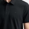 FILA F.C. Classic Minimalist Basic Casual Light Business Versatile Comfortable Knitted Short Sleeve Polo Shirt Men tops Deep-Black F11M621103FBK
