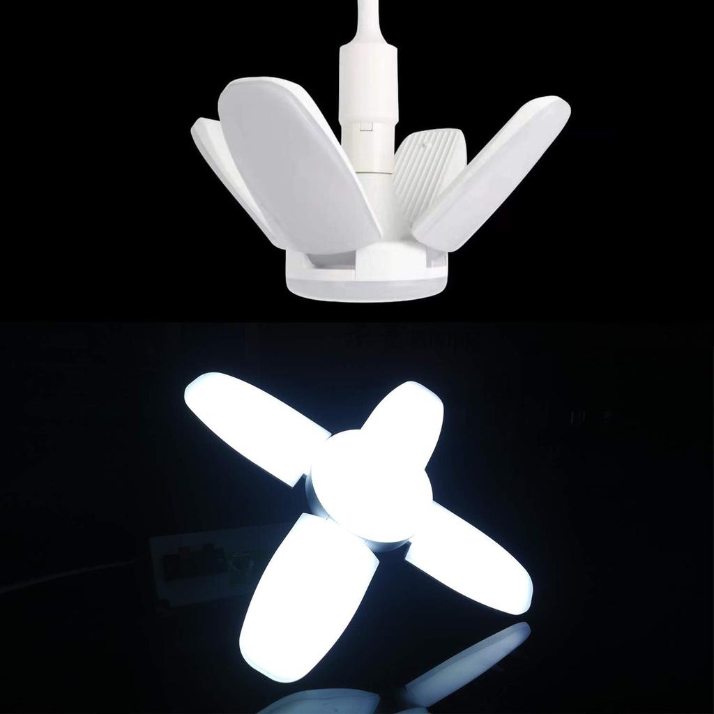 LED Garage Lights, 60W Led Garage Ceiling Light 6000LM Daylight,Deformable Light Bulbs 60 Watt Work Light,E26/E27 Shop Lights for Garage Barn