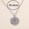 New Hot Sale Round Purple Edge Colorful Lotus Necklace