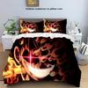 One Piece five Range Luffy Bedding Set Duvet Cover Bed Set Quilt Cover Pillowcase Comforter king Queen Size Adult Bedding Set