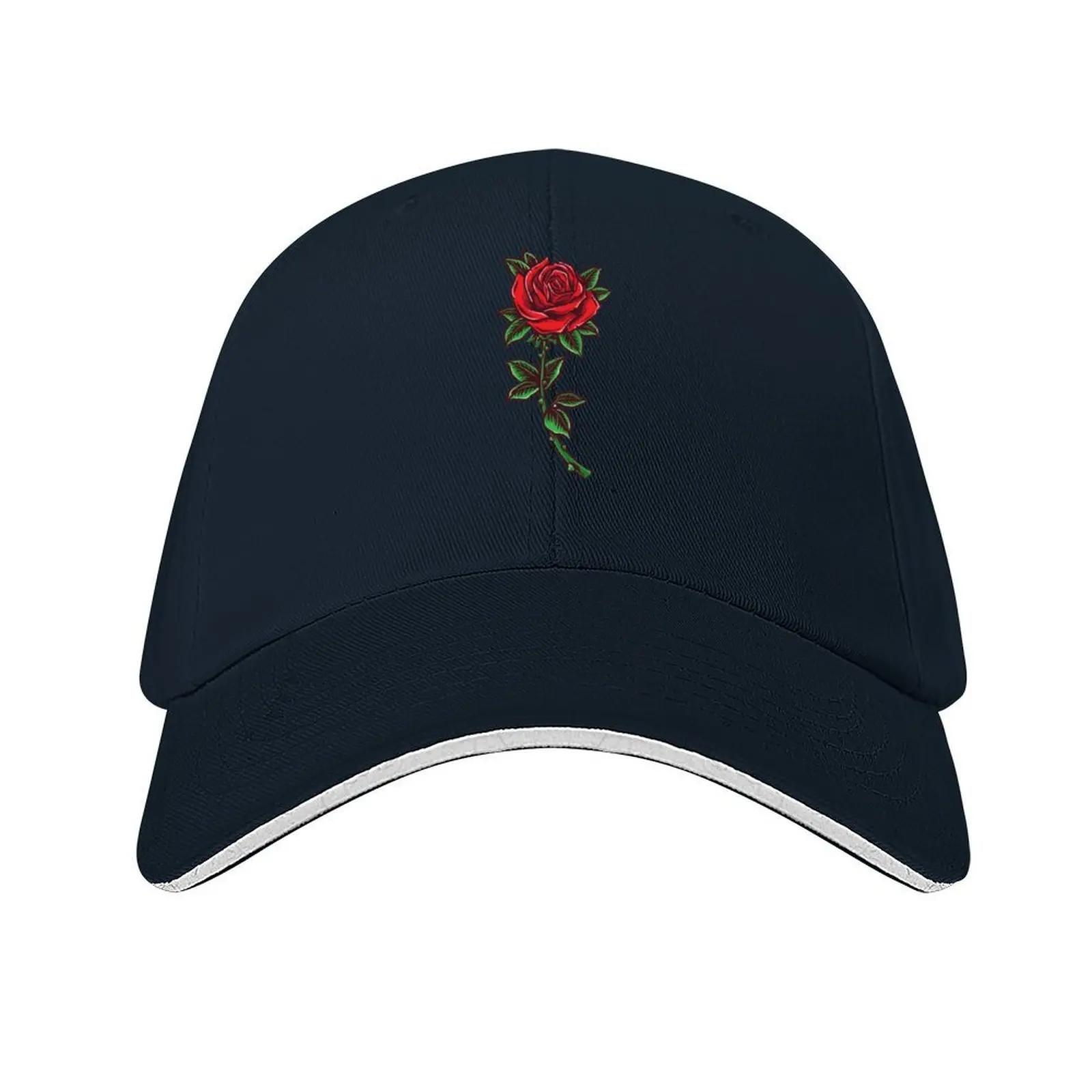 

floral rose Baseball Cap Custom Cap Icon beach hat golf hat genuine Caps Male Women s темно-синього кольору