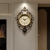 Living Room Digital Wall Watch Aesthetic Vintage Metal Wall Art Design Wall Clocks Creative Silent Horloge Room Decorations