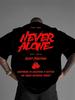 Never Alone Boxing Themed Graphic Tee for Unisex Breathable 100 Cotton Perfect for Summer Streetwear Trendy Motivational Style