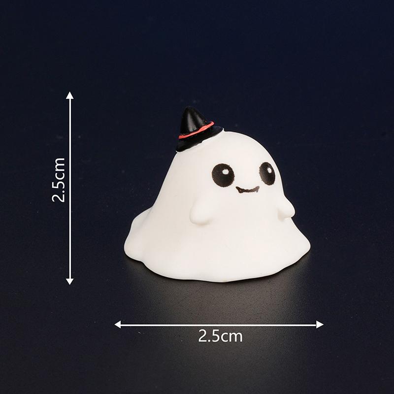 Cartoon Niedliche Halloween Kürbis Geist Kleine Ornamente Kreative Harz Handwerk Kreative Modell DIY Hause Dekoration Zubehör