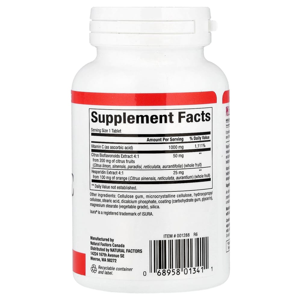 Natural Factors Vitamin C Sustained Release 1000mg 90 Tablets