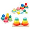 MONTESSori Geometric Stacker Early Acknowledgment Learning Colorful Shape Classification Classification of Stackable Toys