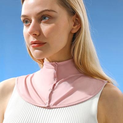 Ice Silk Sunscreen Women Anti-UV Cooling Shawl Neck Gaiters Pullover Shoulder Fake Collar Neck Wrap