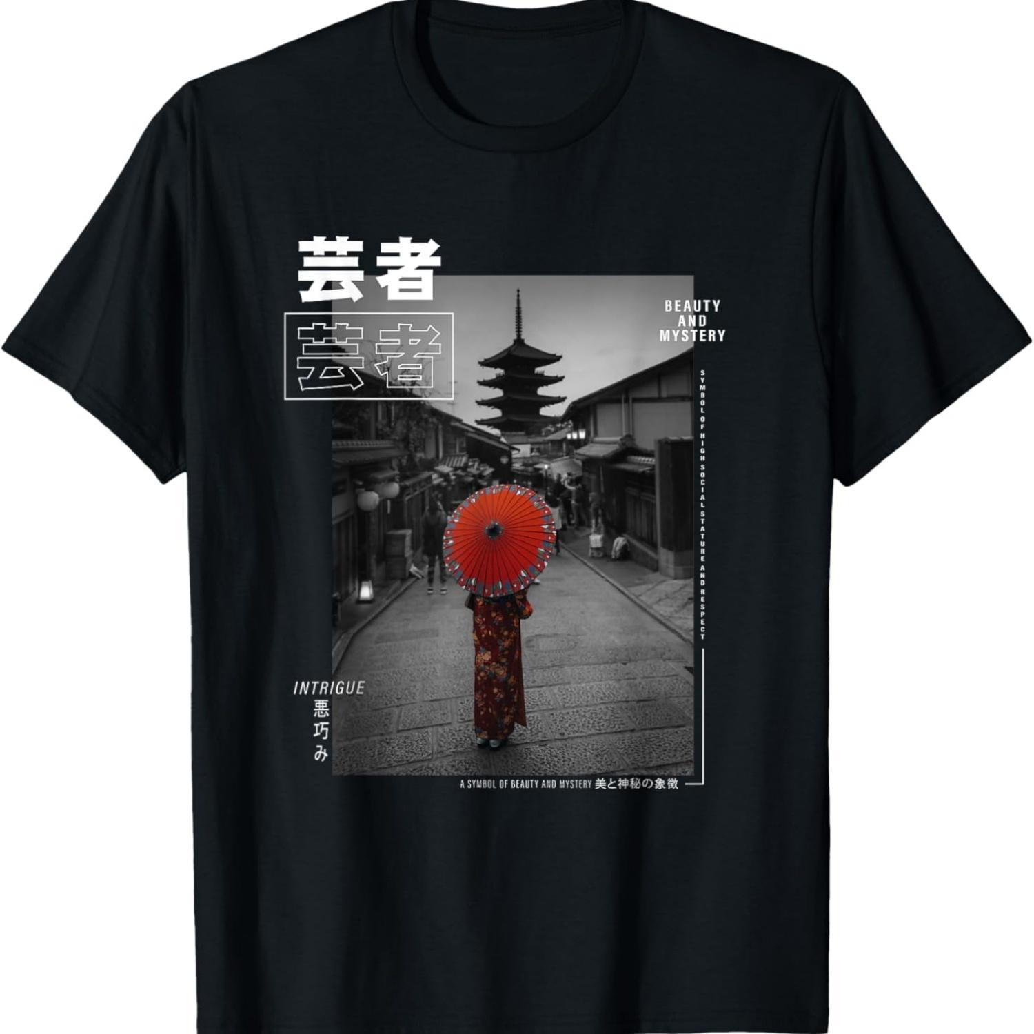 Kyoto Vaporwave aesthetics in Japanese retro vibes aesthetic T-Shirt S чёрный