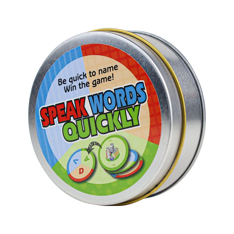Speedy Words Match Puzzle: Family & Children's Board Game for Parent-Child Interaction