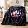 שמיכת פלנל מודפסת LOSC Lille FC, חימום ונוחות, כיסוי מיטה לקישוט הבית בפנים