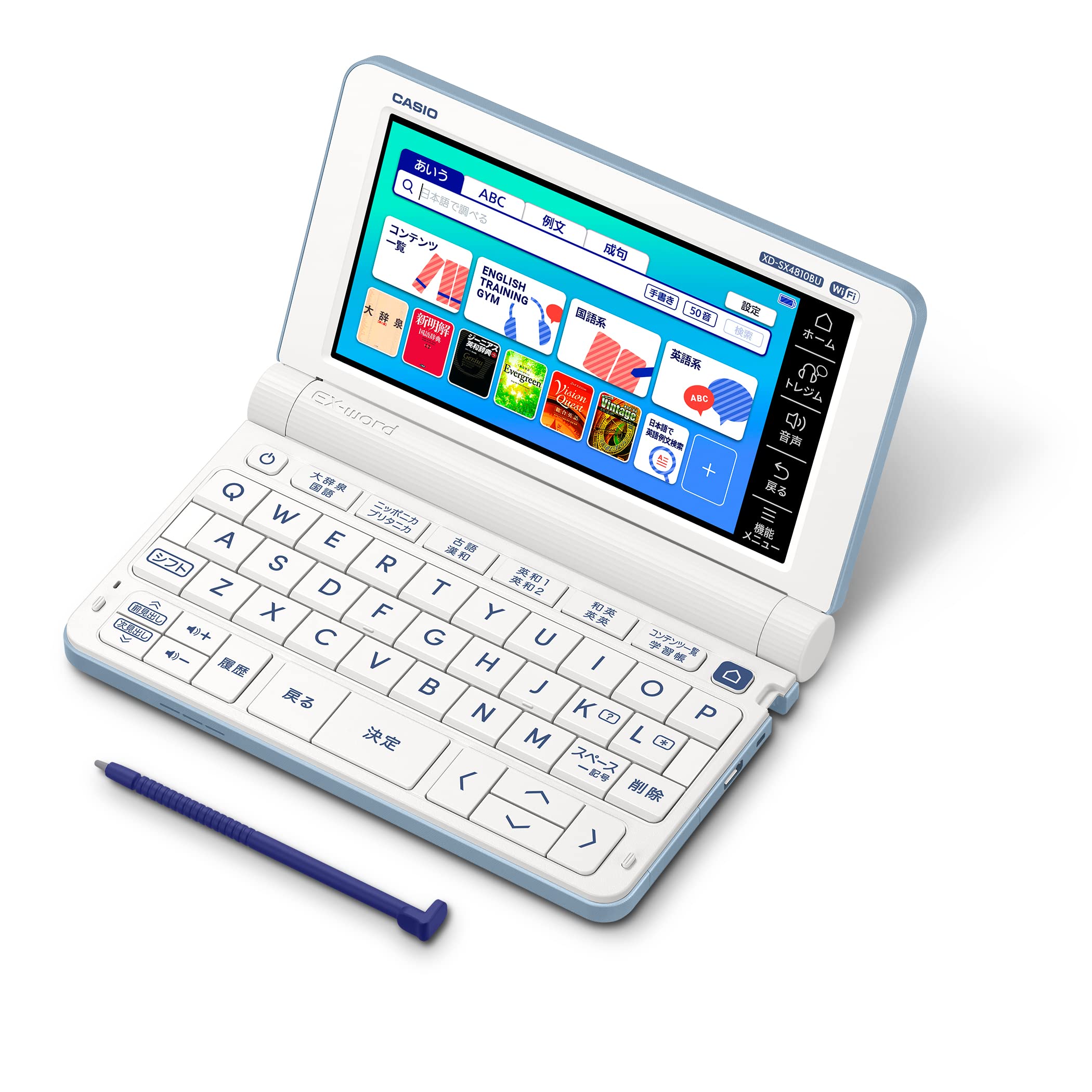 

Casio Ex-word Electronic Dictionary for High School Students, XD-SX4810BU, 220 Contents, Blue, XD-SXN481BU, Special Set
