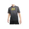 23 Engineered Mesh Gradient Round Neck Sport Pullover Short Sleeve T-Shirt Men Tops Iron-Grey CV3378-010