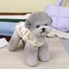 Polar Bear Print Teddy Down Jacket Pet Cute Cotton Coat Maltese Winter Warm Clothes Bichon Frise Coat with Traction Buckle