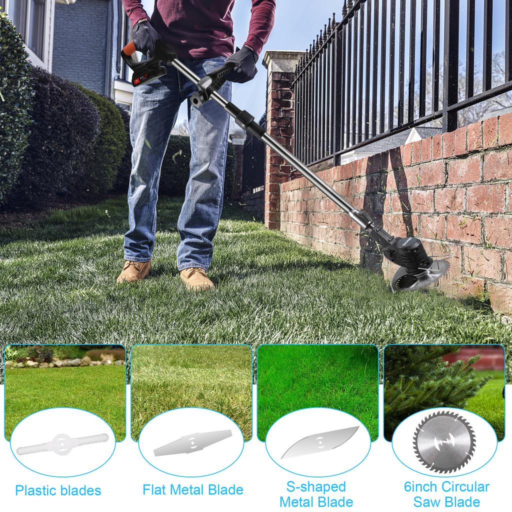 Multi-function Electric Mower Portable Grass Trimmer Lithium Battery Weeder Garden Weeding Machine