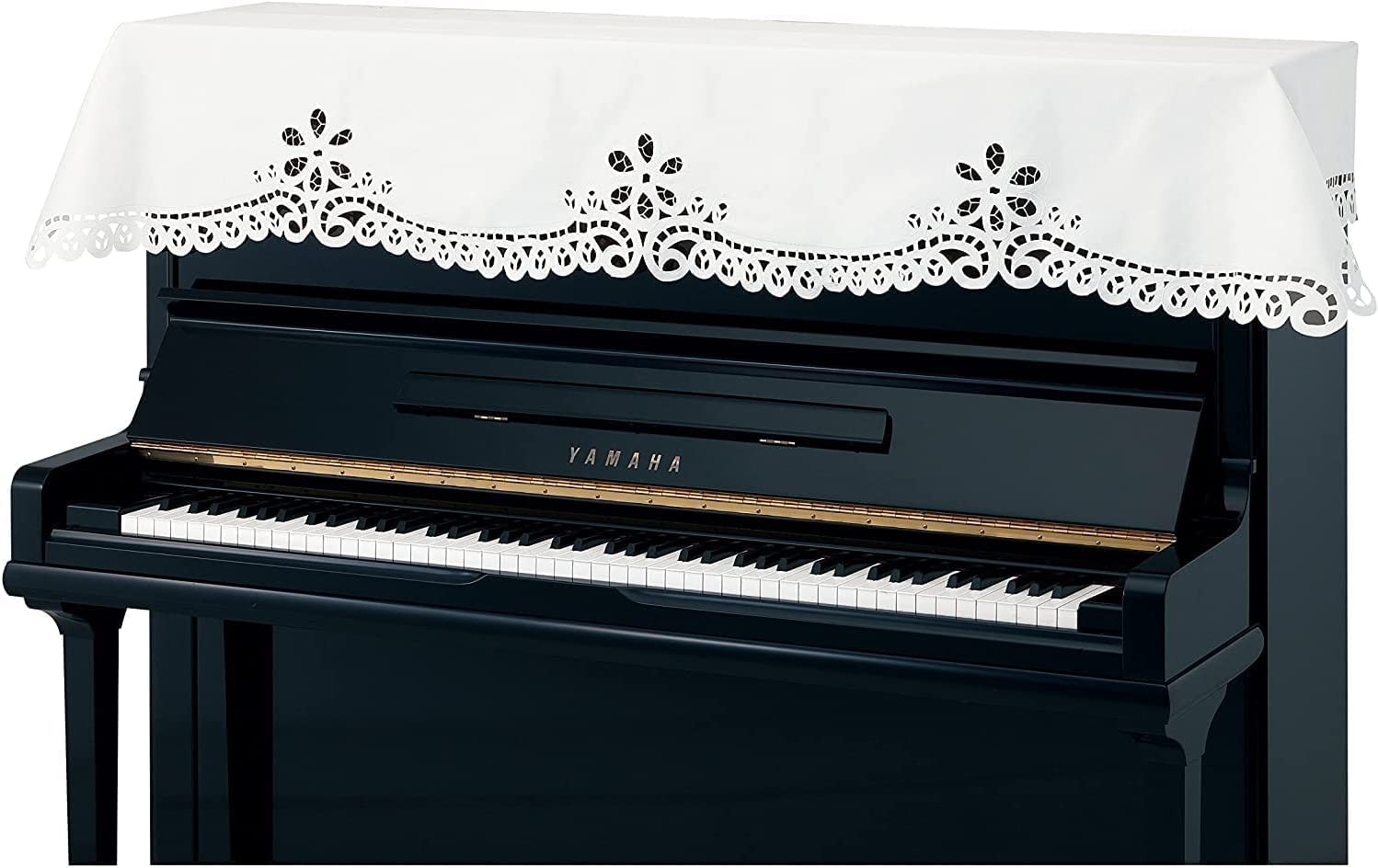 

Alps Чехол для пианино кружевной 200см х 70см (Тип ришелье) CL-23 Молочно-белый, Прибл.