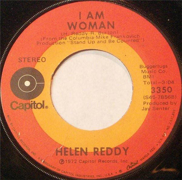 

7inch Record HELEN REDDY - I Am Woman 3350 Capitol Records 1972 US Pop Used