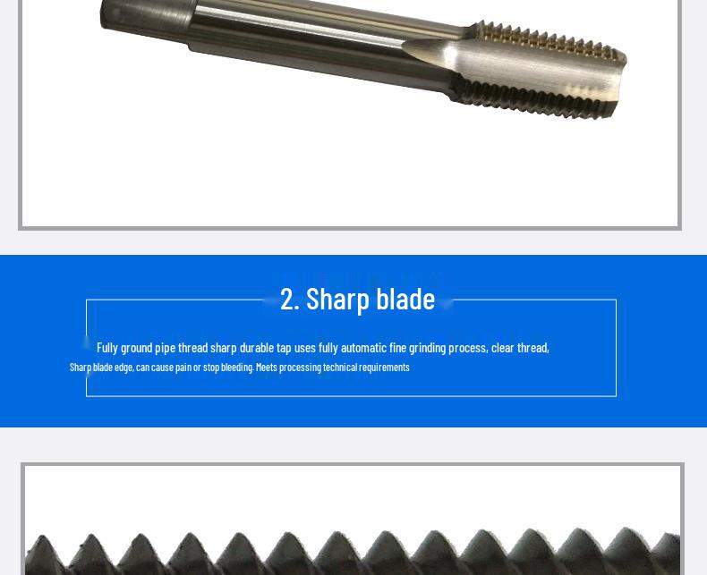 Extended Taper Pipe Tap: NPT1/8, ZG1/4, RC3/4, PT3/8, G1/2 Thread Tapping Tool
