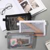 Office Supplies Pen Box Nylon Transparent Pencil Bag Pen Bag Case Mesh Pencil Case Pencil case