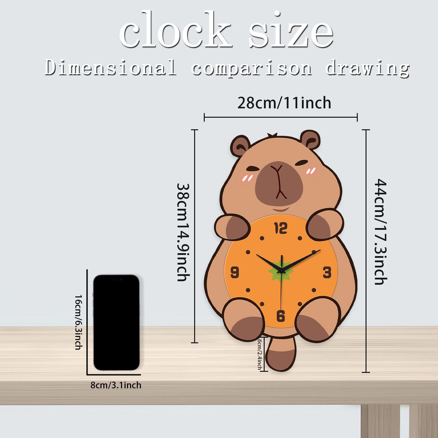 High-Quality A Up-to-date High-Quality Cartoon High-Quality Wooden High-Quality Kapibara High-Quality Large High-Quality Swing High-Quality Wall (as the picture,17.3 Inch-11 Inch)