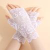 Half Finger Short Gloves Sunscreen Performance Gloves Wedding Bridal Gloves  Wedding Accessories