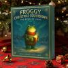 Frog Theme 2025 Christmas Advent Calendar 24 Day Countdown Box with 12 Acrylic Hanging