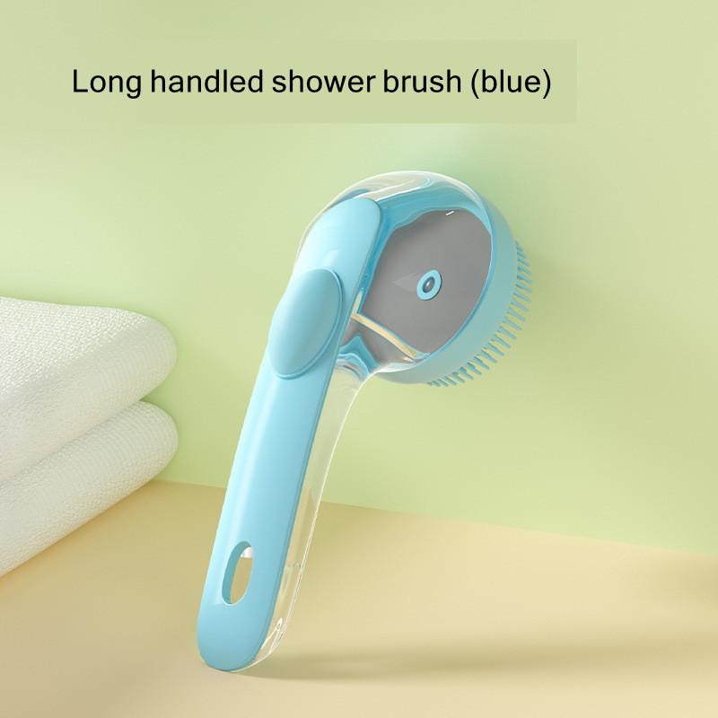 

Щетка для купания питомцев кошка собака мягкий силикон с дозатором шампуня нежный массаж для груминга и очистки шерсти и волос питомца синий