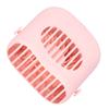 Hand Held Mini Fan USB Charging Waist Hanging Fan for Home Office Traveling Pink