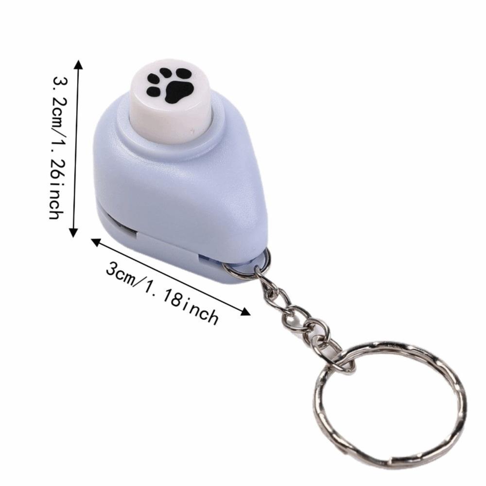 Mini Stamp Cutter with Keychain Embossing Machine DIY Tools Stamp Hole Puncher Card Making