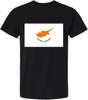 Cyprus Flag Tee Unisex T-Shirt for Men Or Women, Black
