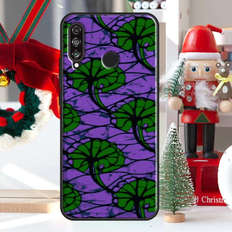 African Wax Pattern Fabric For Huawei Nova 7i 8i 11i 12i 12s Y73 Y70 Y90 Y60 Y72 Y61 Y91 9 10 SE P30 Pro P40 Lite Case