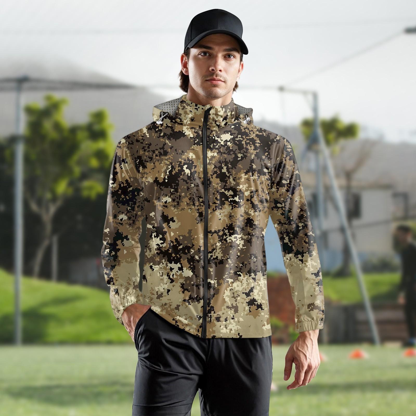 

Детская Взрослая Модная Толстовка с Капюшоном с Принтом Тренировочная Ветрозащитная Дождестойкая Солнцезащитная Спортивная Куртка для Бега Фитнеса Быстросохнущая Куртка XXL зелёный