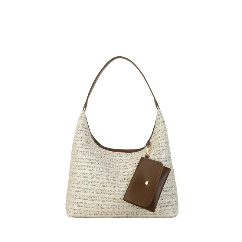2026 Trendy and Straw Style New Fashiable and Stylish Large-capacity Single Shoulder Woven Commuter Tote Bag for Women