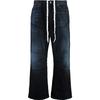 Double Knee Distressed Drawstring Jeans 809444TRW587150