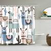 Animals Birds Owl Butterfly Flamingo Shower Curtains Bathroom Curtain Frabic Waterproof Polyester Bathroom Curtain with Hooks
