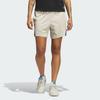 Adidas Originals Striped Elastic Waist Casual Shorts Women Bottoms Beige IJ5263