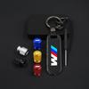 Carbon fiber Tire Valve Stems Cap Keychain Style Wheel Air Valve Cover For BMW M E46 E36 E34 F10 E90 F30 E60 F30 E53 E30 E92 E87 ILYFM1