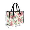 Summer Watermelon Floral Tote Bag Lightweight Portable Large Capacity Casual Shopping Handbag for Daily Use