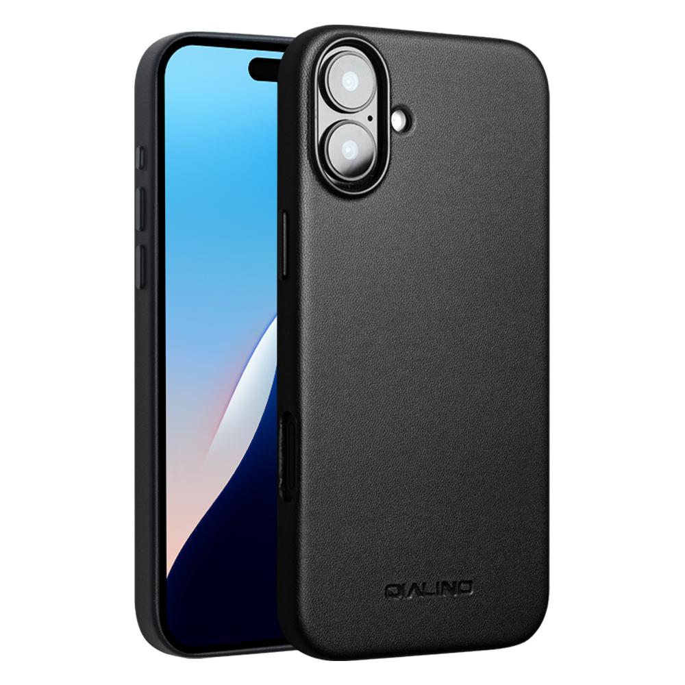

QIALINO For iPhone 16 Case PC+Silicone Phone Cover Compatible with MagSafe A