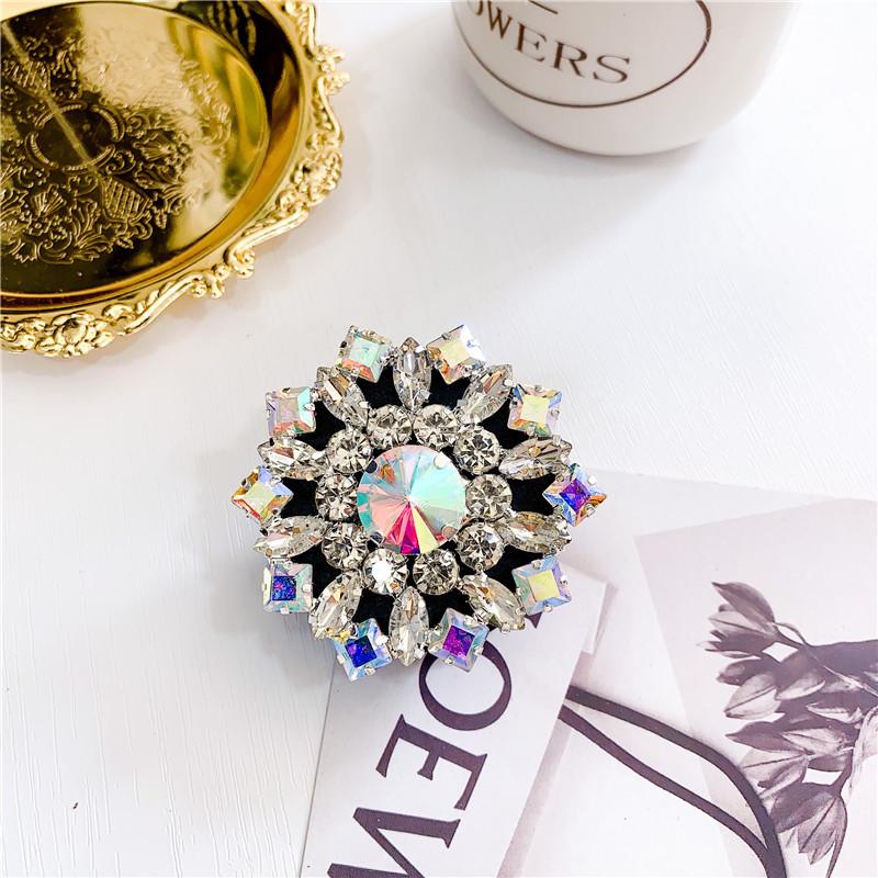 Luxury Diamond-Encrusted Airbag Mobile Phone Holder, Retractable Lazy Rhinestone Anti-Drop Bracket, Desktop Universal Hot