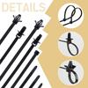 150Pcs Nylon Universal Cable Tie Buckle, Push Mount Cable Zip Tie With Car Wire Loom Routing Clips, Universal Compatible With GM Ford Trucks Cars
