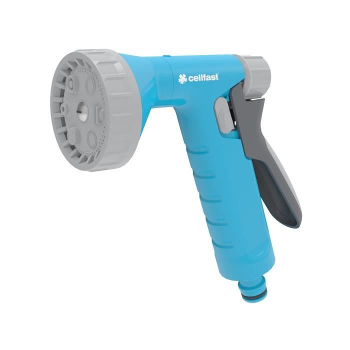 Pistolet D'arrosage - RAIN IDEAL™ - 6 Fonctions - Plastique De Haute Qualité - Réglage De Débit - Couleur Bleue