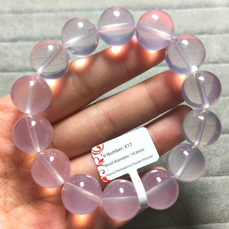 

Натуральный Мадагаскарский Розовый Кристалл Браслет Женский Желейный Пудровый Кристалл Лошадь Розовый Браслет Ювелирное Изделие Подарок Одна Вещь Одна Картинка