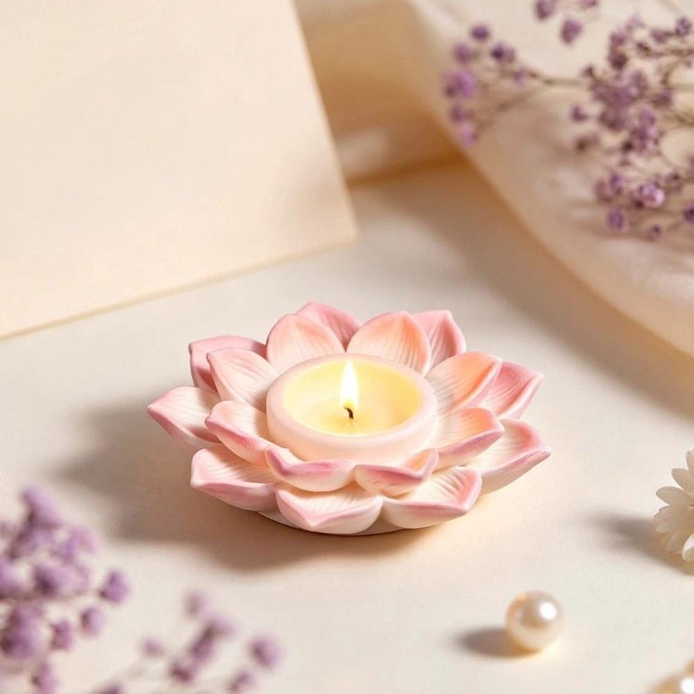 Silicone Flower Candle Mold DIY Crafts Epoxy Resin Plaster Mold Home Decorate
