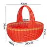 Imitatie Rotan Picknick- en Opbergmand met Chinese Knoop Handvat