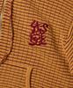 Yeseyesee Brick Pattern Knit Zip Hoodie Yellow